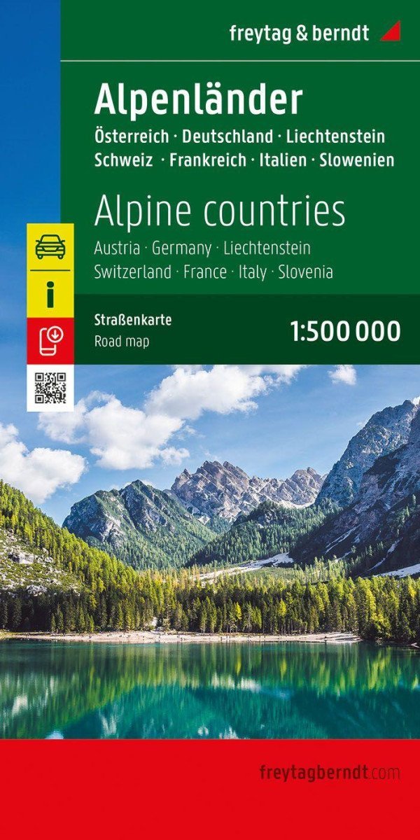 Product detail of Alpské země 1:500 000 / silniční mapa
