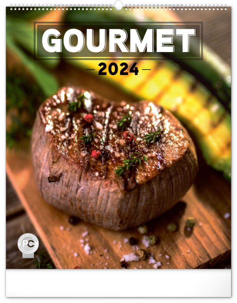 Levně Kalendář 2024 nástěnný: Gourmet, 48 × 56 cm