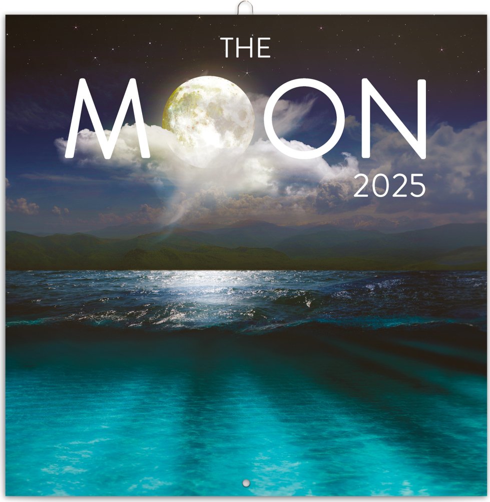 Levně Kalendář 2025 poznámkový: Měsíc, 30 × 30 cm