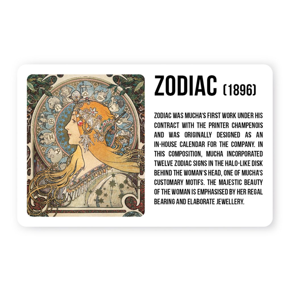 Levně Magnet Alfons Mucha - Zodiac