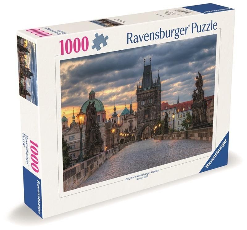 Levně Puzzle Česká kolekce: Praha - Procházka po Karlově mostě 1000 dílků