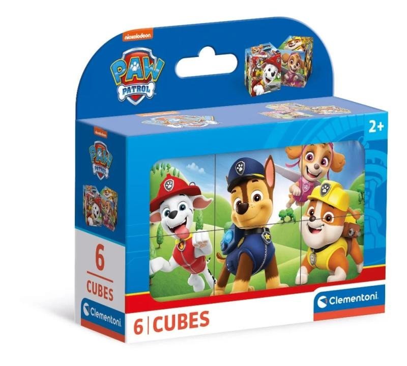 Levně Obrázkové kostky Paw Patrol 6 ks