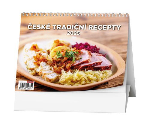 Levně České tradiční recepty 2025 - stolní kalendář