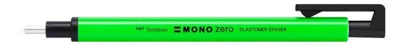 Levně Tombow Gumovací tužka Mono Zero 2,3 mm - neonová zelená
