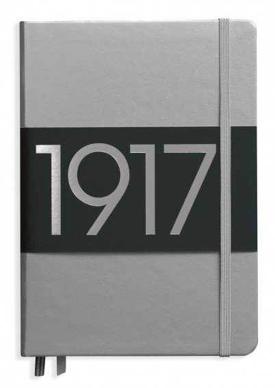 Levně Zápisník Metallic edition Medium A5 - čistý/prázdný, stříbrný - LEUCHTTURM1917