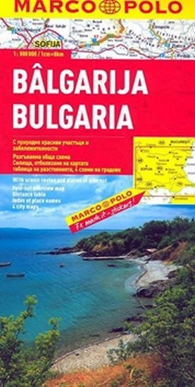 Levně Bulharsko/mapa 1:800T MD