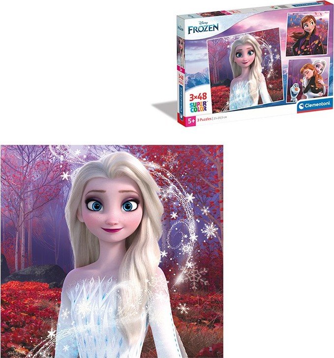 Product detail of Puzzle 3x48 dílků Square Disney Frozen - Clementoni