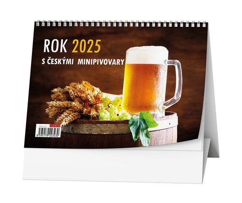Levně Rok 2025 s českými minipivovary - stolní kalendář