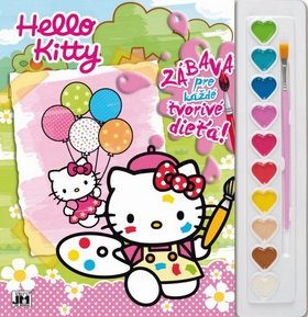 Levně Vymaľovanka s farbami Hello Kitty