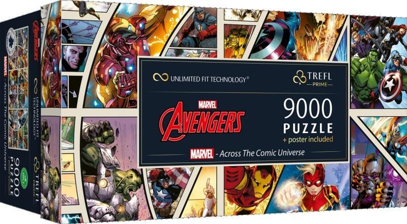 Levně Puzzle Marvel Avengers: Napříč komiksovým vesmírem 9000 dílků