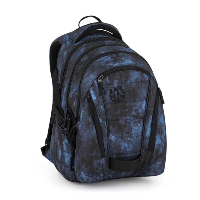 Levně Bagmaster studentský batoh BAG 25 B – černo-modrý