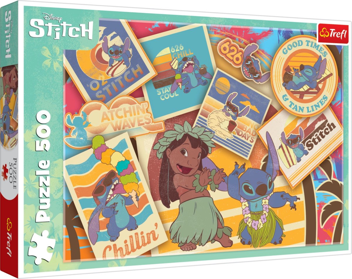 Product detail of Puzzle Lilo &amp; Stitch: Razítka 500 dílků