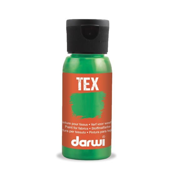 Levně DARWI TEX barva na textil - Světle zelená 50 ml