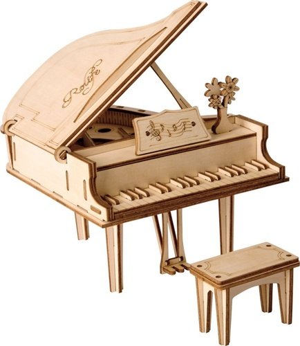 Levně 3D dřevěné puzzle Klavír