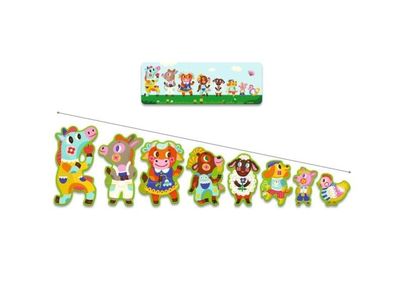 Levně DJECO Puzzle Big and small on the farm - 16 pcs