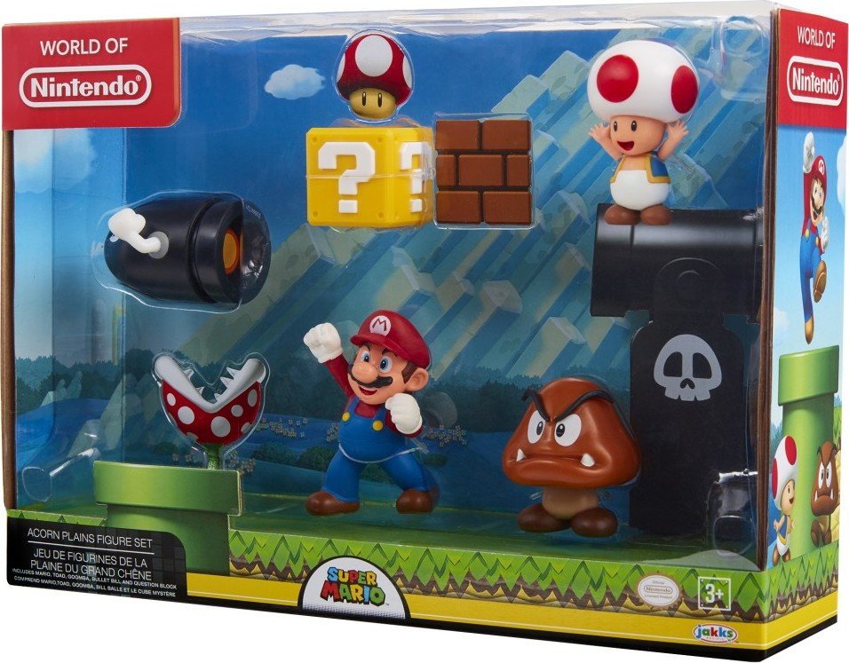 Levně Sada 5 figurek Super Mario 6 cm - Alltoys