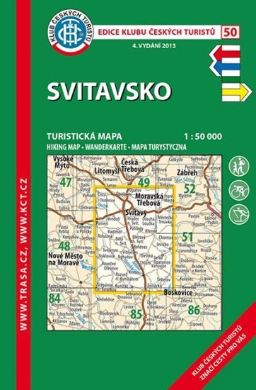 Levně Svitavsko /KČT 50 1:50T Turistická mapa