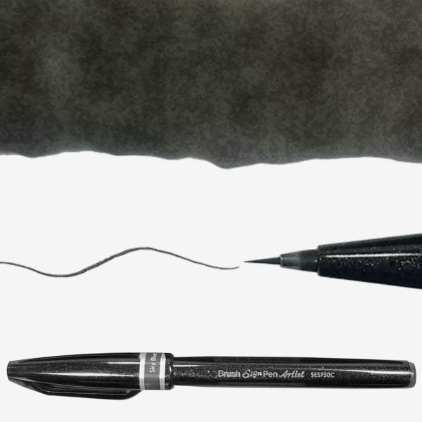 Levně Popisovač Pentel Artist Brush - černý