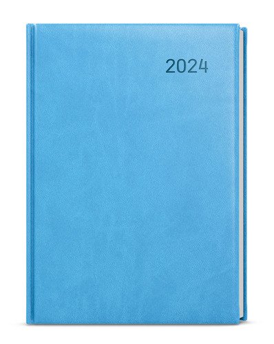 Levně Denní diář 2024 David Vivella A5 světle modrý