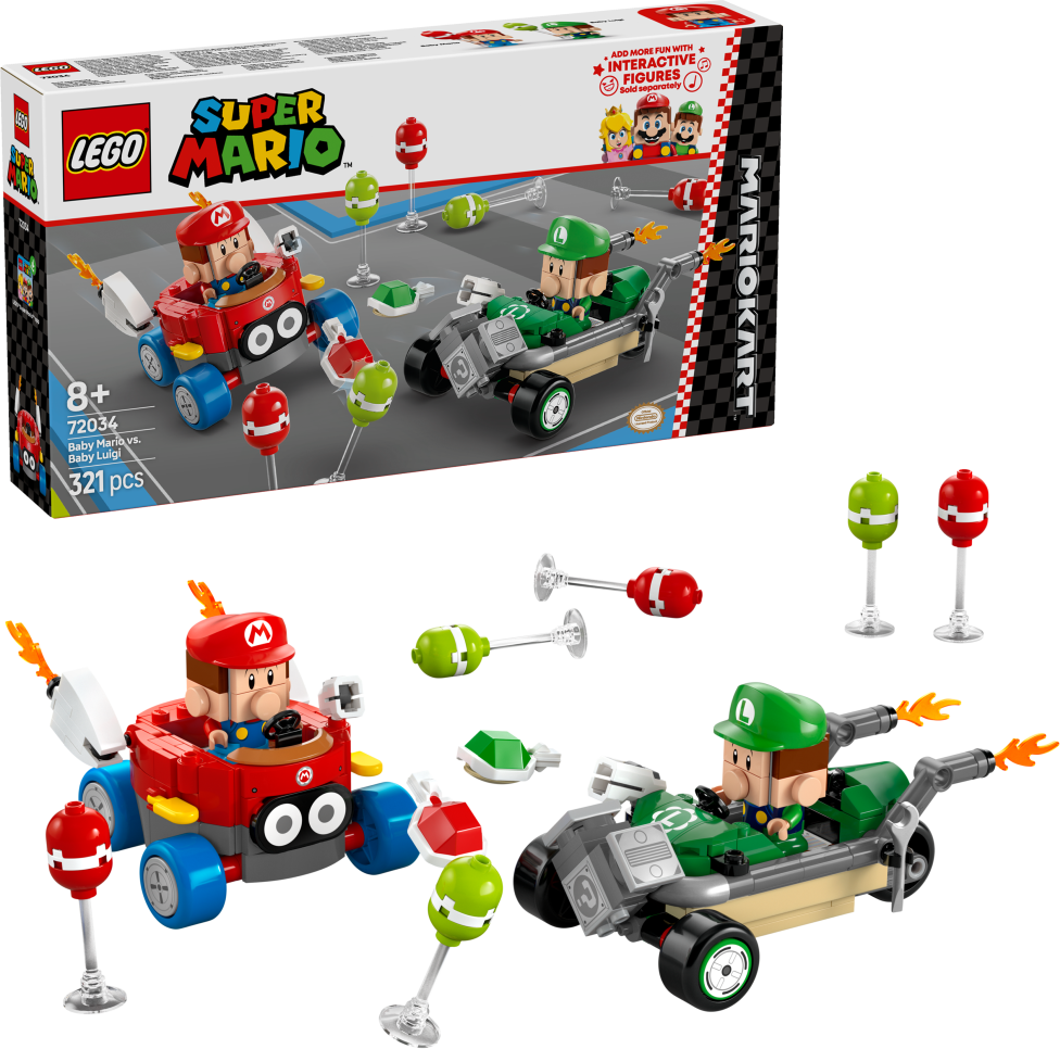 LEGO® Super Mario™ 72034 Mario Kart™ – Baby Mario vs. Baby Luigi - LEGO® Super Mario