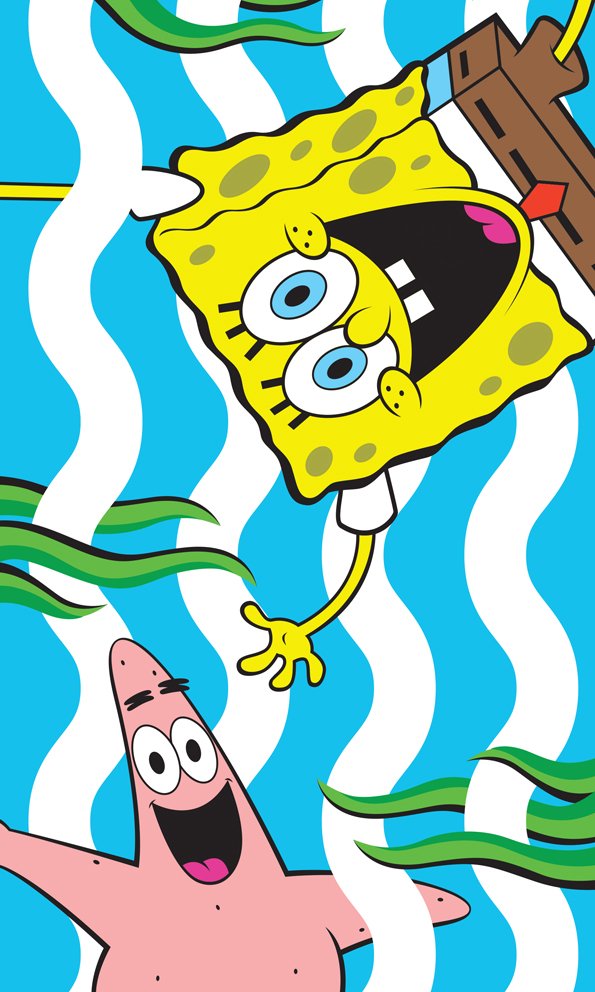 Levně Dětský ručník Sponge Bob Zábava v Moři 30x50 cm