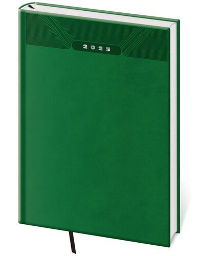 Levně Týdenní diář 2025 A5 Print Classic zelený
