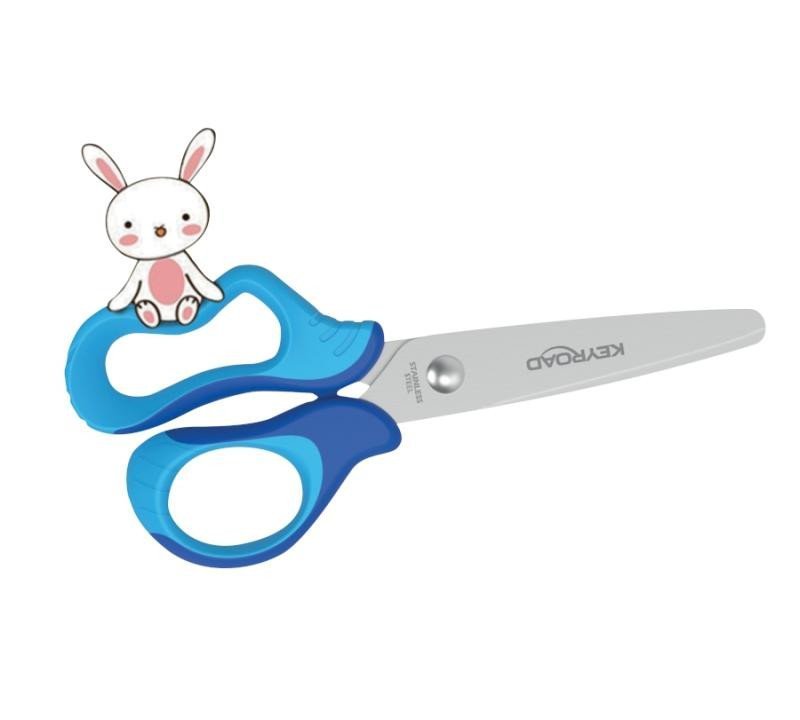 Levně Keyroad Dětské nůžky Soft 12,5 cm - modré
