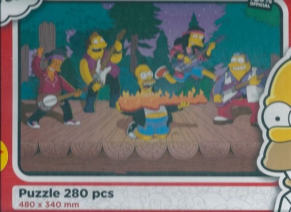 Levně Puzzle - Simpsonovi: Kapela - 280 dílků