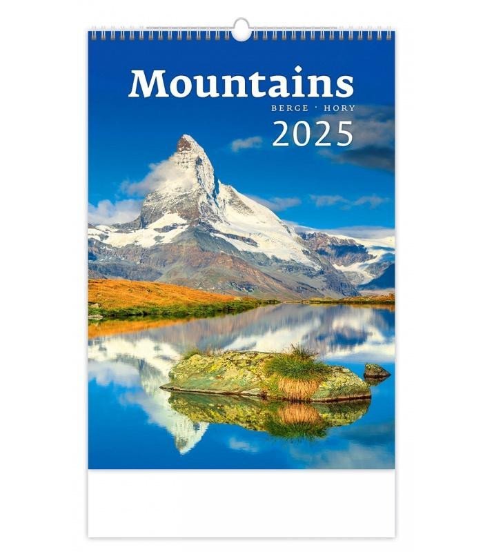 Levně Kalendář nástěnný 2025 - Mountains / Berge / Hory