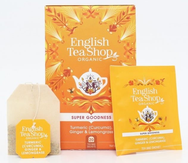 Levně English Tea Shop Čaj Kurkuma, zázvor, citronová tráva, 20 sáčků