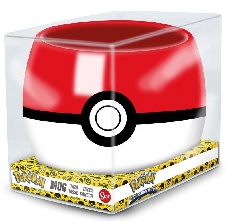 Levně Pokémon 3D hrnek 500 ml - Pokéball