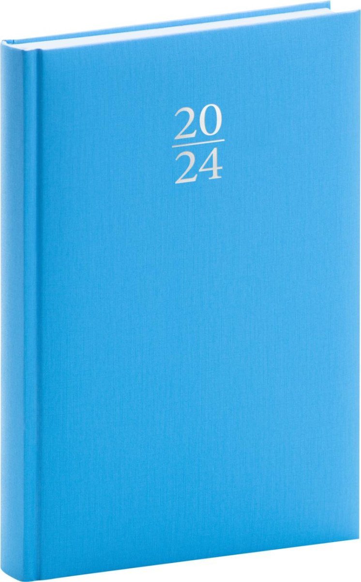 Levně Diář 2024: Capys - modrý, denní, 15 × 21 cm