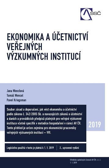 Ekonomika a účetnictví veřejných výzkumných institucí - Tomáš Wencel