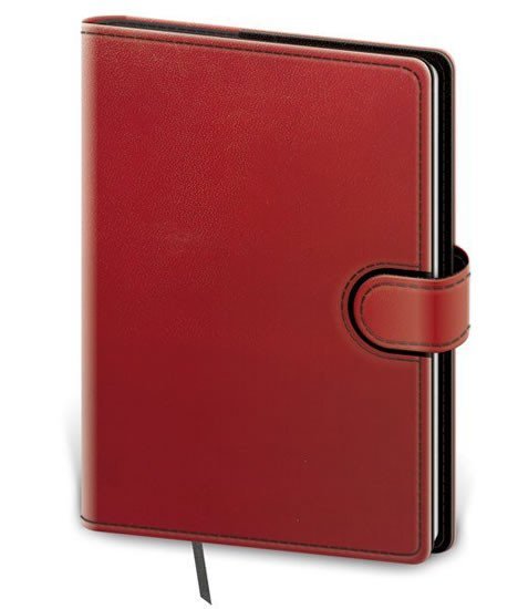 Levně Zápisník - Flip-B6 červeno/černá, linkovaný