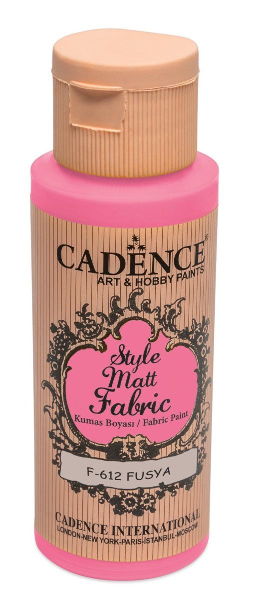 Levně Textilní barva Cadence Style Matt Fabric - fuchsiová / 50 ml