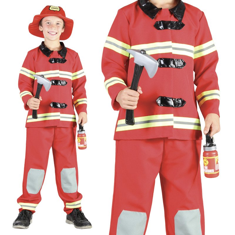 Levně Kostým hasič 110-120 cm - Sparkys