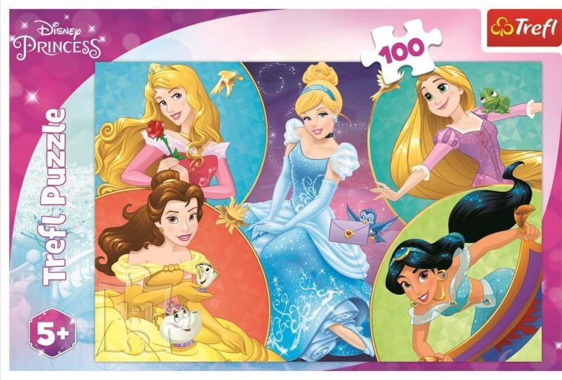 Levně Trefl Puzzle Disney princezny: Setkání sladkých princezen 100 dílků
