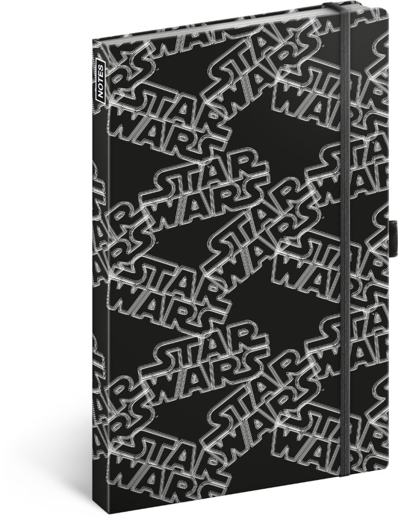 Levně Notes - Star Wars Black linkovaný, 13 × 21 cm