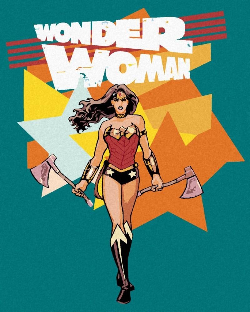 Levně Malování podle čísel 40 x 50 cm Wonder Woman - SEKERA PLAGÁT