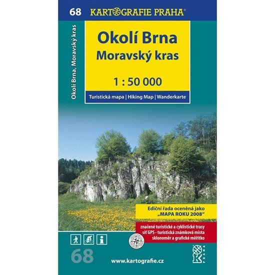 Levně 1: 50T (68)-Okolí Brna, Moravský kras (turistická mapa)