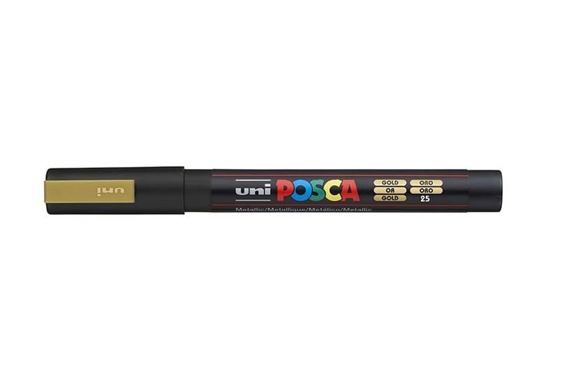 POSCA akrylový popisovač - zlatý 0,9 - 1,3 mm