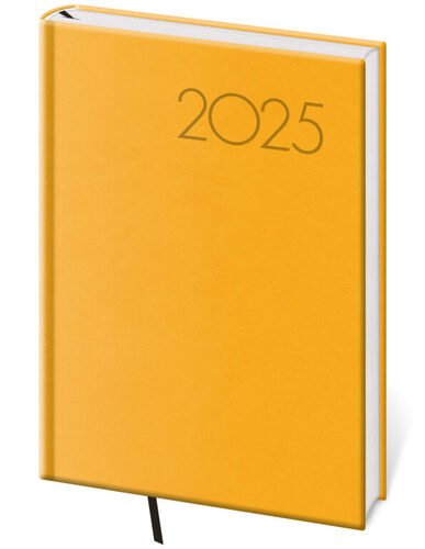 Levně Denní diář 2025 A5 Print Pop žlutý