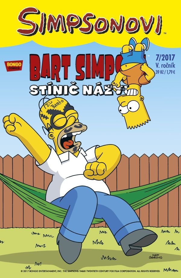 Levně Simpsonovi - Bart Simpson 7/2017 - Stínič názvu - Matthew Abram Groening