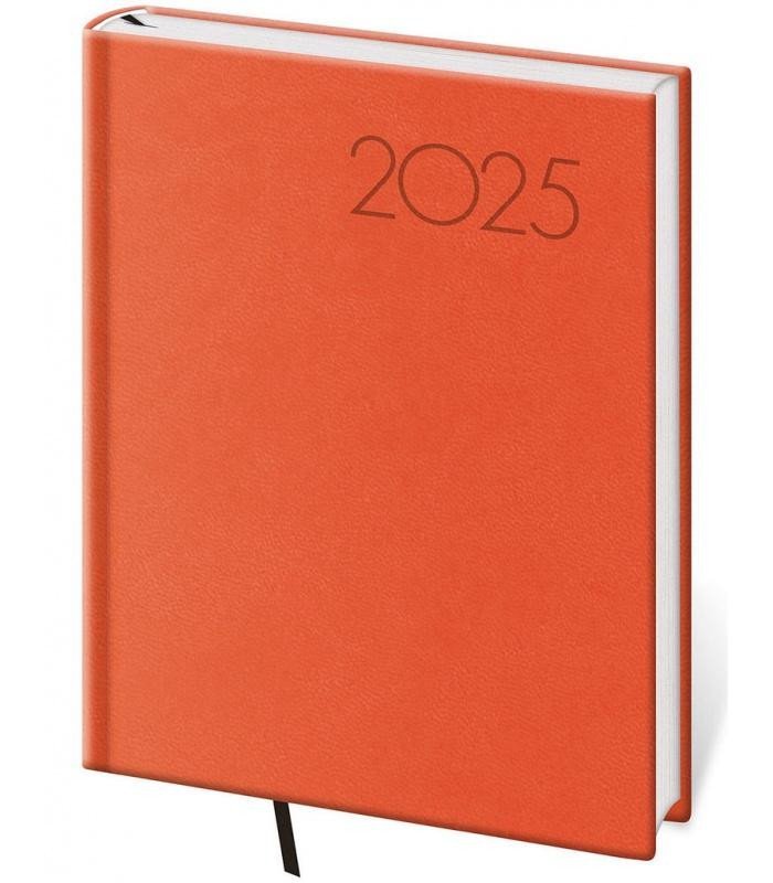 Levně Diář 2025 Print Pop denní B6 oranžová