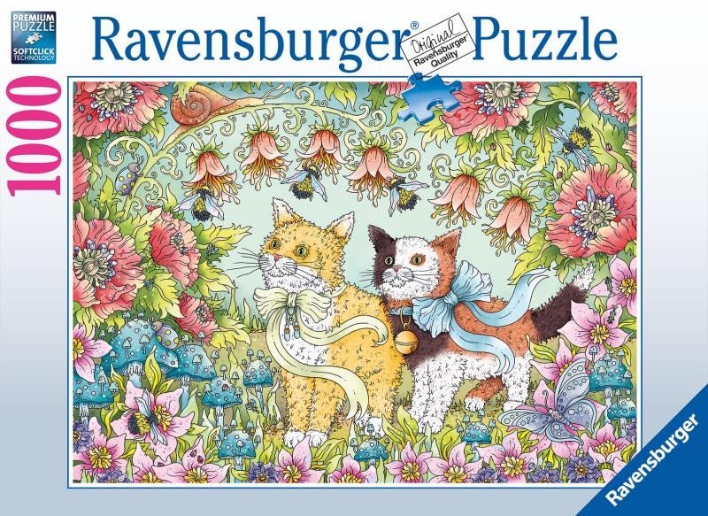 Levně Ravensburger Puzzle - Kočičí přátelství 1000 dílků