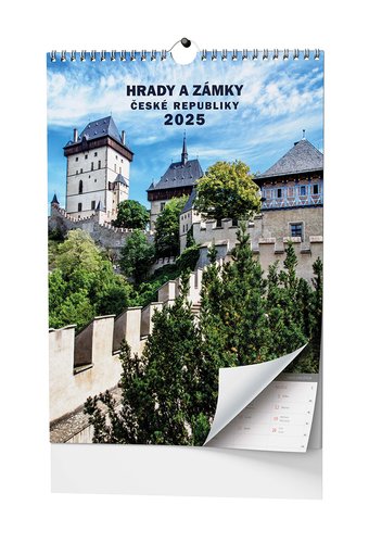 Hrady a zámky České republiky 2025 - nástěnný kalendář