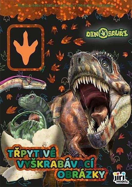 Levně Třpytivé vyškrabávací obrázky Dinosauři