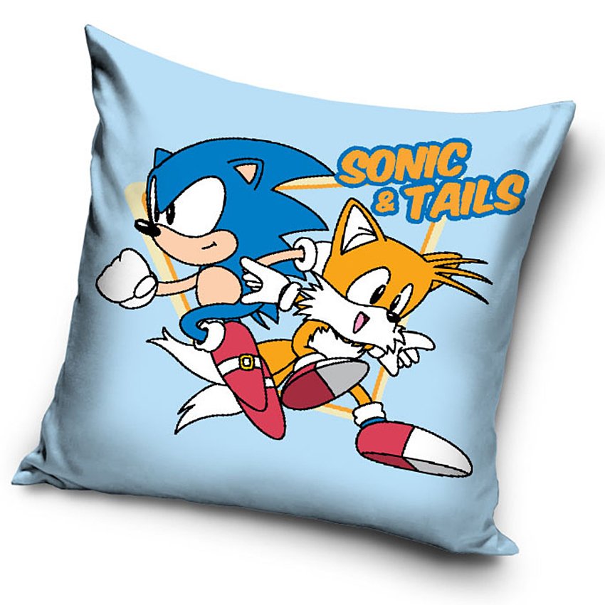 Povlak na polštářek Ježek Sonic a Tails
