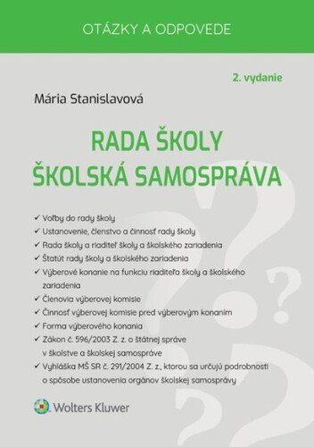 Levně Rada školy Školská samospráva - Mária Stanislavová
