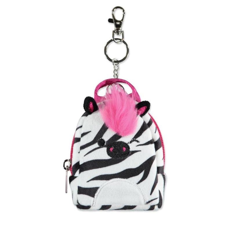 Levně Squishmallows batůžek na klíče Zebra Tracey